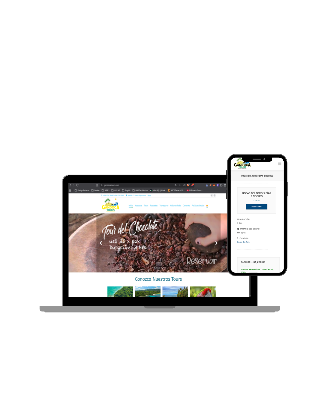 Página web de turismo